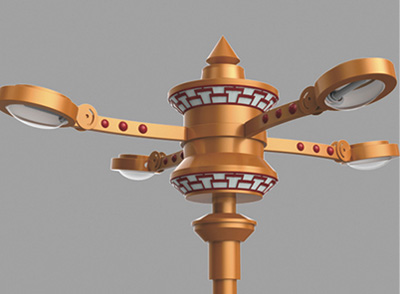10米藏族佛教灯体造型转经筒景观灯
