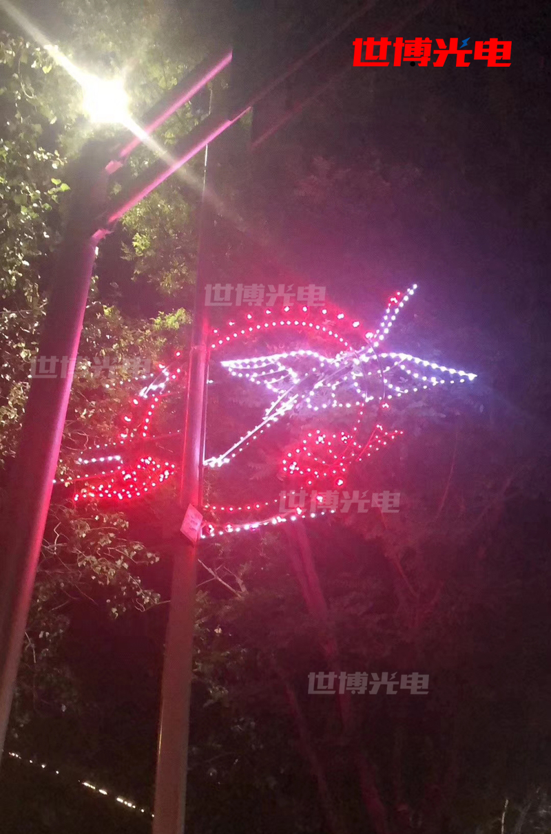 鹤壁节日灯杆造型装饰仙鹤