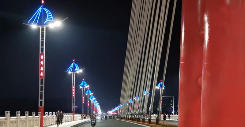 风帆船景观灯桥梁大桥道路灯杆亮化景观组合灯世博光电制造