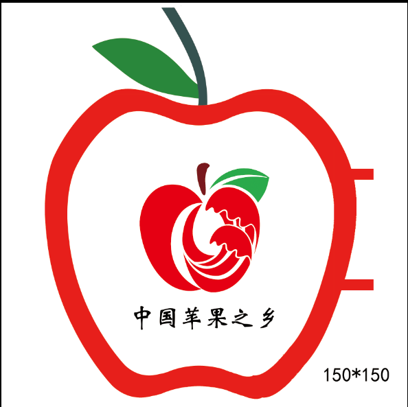 中国苹果之乡路灯杆